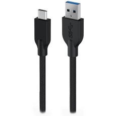 GENIUS nabíjecí kabel ACC-A2CC-3A, 150cm, USB-A na USB-C, 3A, QC3.0, opletený, černý GENIUS nabíjecí kabel ACC-A2CC-3A, 150cm, USB-A na USB-C, 3A, QC3.0, opletený, černý
