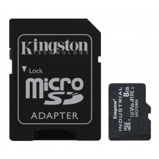 Karta Kingston 8GB microSDHC Industrial C10 A1 pSLC + adaptér SD