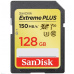 SanDisk SDXC karta 128GB Extreme PLUS (R:150/W:70 MB/s, Class 10, UHS-I U3 V30)