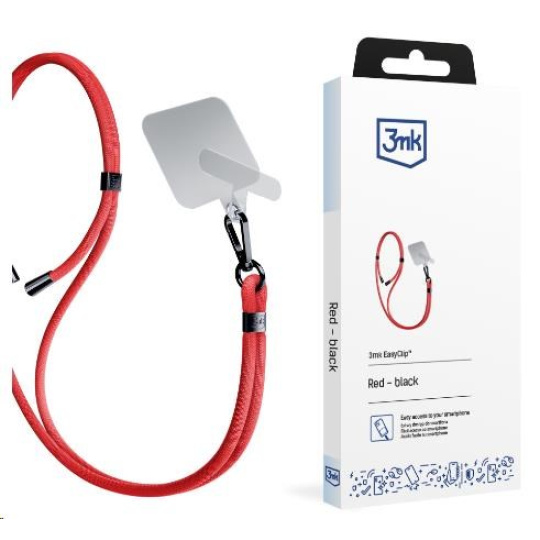BAZAR - 3mk EasyClip Red (black) - Poškozený obal (Komplet)