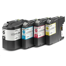 Atramentový spotrebný materiál BROTHER INK LC-229XLVALBP - multibalenie azurová / purpurová / žltá / čierna Atramentový spotrebný materiál BROTHER INK LC-229XLVALBP - multibalenie azurová / purpurová / žltá / čierna