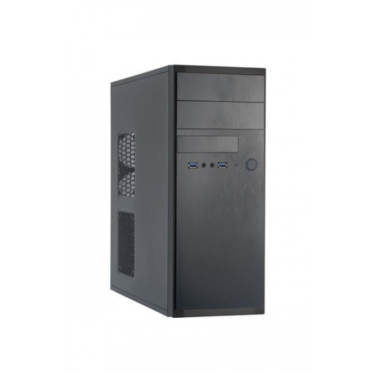 CHIEFTEC Elox Series HQ-01B-OP, Miditower, USB 3.0, čierna, bez zdroja