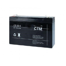 Batéria - CTM CT 6-12 (6V/12Ah - Faston 187), životnosť 5 rokov Batéria - CTM CT 6-12 (6V/12Ah - Faston 187), životnosť 5 rokov