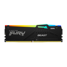 KINGSTON DIMM DDR5 16GB 6000MT/s CL30 Non-ECC FURY Beast RGB XMP, Černá