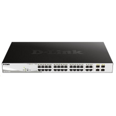 D-Link DGS-1210-28MP 28-portový gigabitový Smart+ PoE switch, 24x GbE PoE+, 4x RJ45/SFP, PoE 370W D-Link DGS-1210-28MP 28-portový gigabitový Smart+ PoE switch, 24x GbE PoE+, 4x RJ45/SFP, PoE 370W
