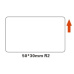 BAZAR - Niimbot štítky R 50x30mm 230ks White pro B21, B21S, B3S, B1 - Poškozený obal (Komplet)