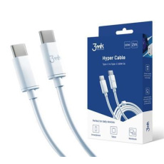 3mk datový kabel - Hyper Cable C to C 2m 100W, bílá 3mk datový kabel - Hyper Cable C to C 2m 100W, bílá
