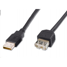PREMIUMCORD USB 2.0 predlžovací kábel, A-A, 5 m čierny PREMIUMCORD USB 2.0 predlžovací kábel, A-A, 5 m čierny