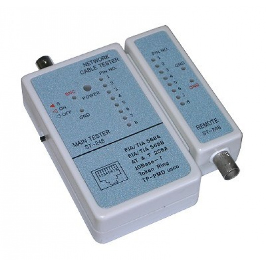 GEMBIRD Eth tester káblov NCT-1 pre RJ45, RG58