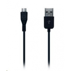 CONNECT IT Wirez kábel HQ microUSB - USB, čierny, 2 m