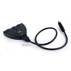 Dátový prepínač GEMBIRD HDMI, 3-cestný Dátový prepínač GEMBIRD HDMI, 3-cestný