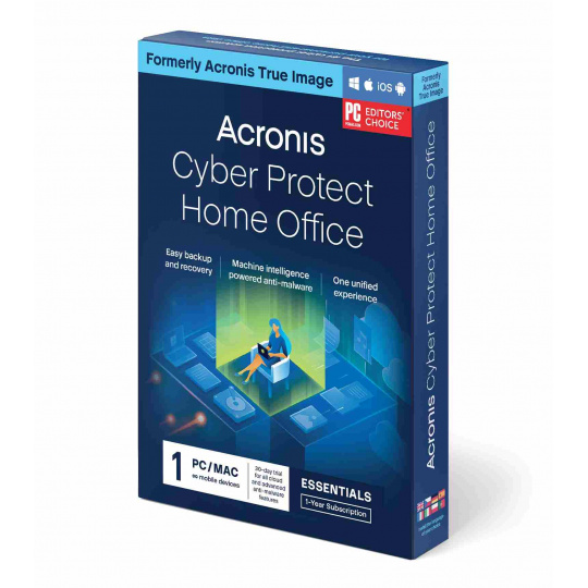 Acronis Cyber Protect Home Office Essentials Predplatné 1 počítač - 1 rok predplatného ESD