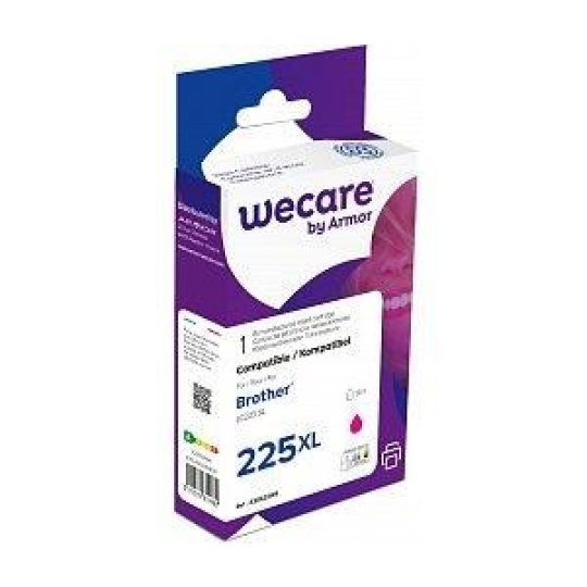 WECARE ARMOR cartridge pro Brother DCP-J4120D magenta, 12ml, kom. s LC225M