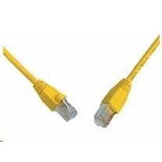 Solarix Patch kábel CAT5E SFTP PVC 1m žltý odolný proti zaseknutiu C5E-315YE-1MB