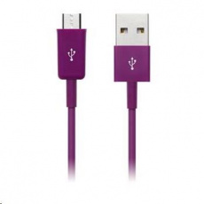 CONNECT IT Kábel Colorz microUSB - USB, 1 m, fialový