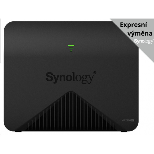 Synology MR2200ac Mesh Router 2,4 GHz / 5 GHz 802.11a/b/g/n/ac (4C/717MHz/256MBRAM/1xUSB3.0/1xGbEWAN,1xGbELAN)