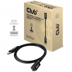 Club3D Prodlužovací kabel Mini DisplayPort 1.4 na DisplayPort 8K 60Hz DSC 1.2 HBR3 HDR Bidirectional (F/M), 1m Club3D Prodlužovací kabel Mini DisplayPort 1.4 na DisplayPort 8K 60Hz DSC 1.2 HBR3 HDR Bidirectional (F/M), 1m