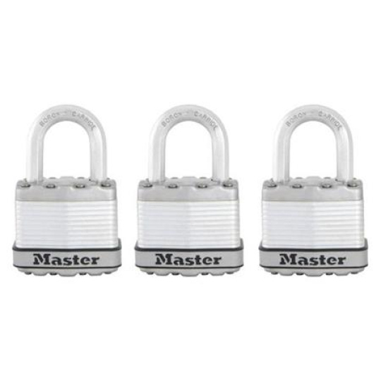 Master Lock Titanový visací zámek -  Excell - 45mm (3 ks / blistr)
