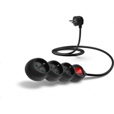 Predlžovací kábel CONNECT IT 230 V, 3 zásuvky, 1,5 m, s vypínačom (čierny) Predlžovací kábel CONNECT IT 230 V, 3 zásuvky, 1,5 m, s vypínačom (čierny)