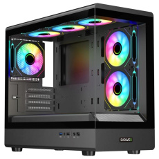 EVOLVEO Ursus, skříň mATX, 6x ARGB ventilátor 120mm, skleněná bočnice + přední panel EVOLVEO Ursus, skříň mATX, 6x ARGB ventilátor 120mm, skleněná bočnice + přední panel