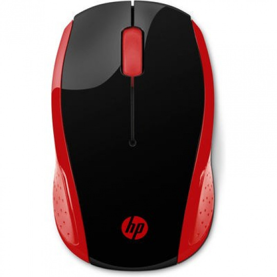 Myš HP - 200 Myš, bezdrôtová, červená Empress