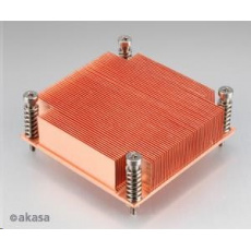 AKASA chladič CPU AK-CC7111 pre Intel LGA 775 a 1156, medené jadro, pasívny, pre 1U skrine