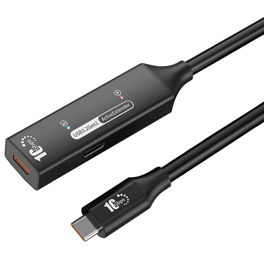 PremiumCord USB-C 3.2 Gen 2 repeater a prodlužovací kabel Male-Female, 10Gbps Aluminium 5m PremiumCord USB-C 3.2 Gen 2 repeater a prodlužovací kabel Male-Female, 10Gbps Aluminium 5m