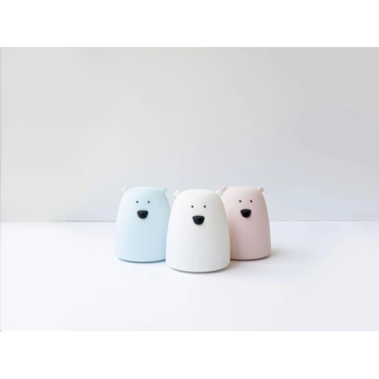 Rabbit & Friends Dotyková přenosná lampička medvídek | Bílá Rabbit & Friends Dotyková přenosná lampička medvídek | Bílá