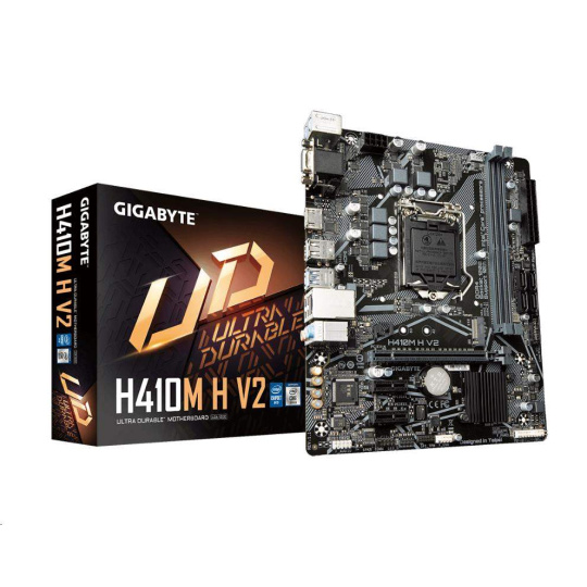 BAZAR - GIGABYTE MB Sc LGA1200 H410M H V2, Intel H470, 2xDDR4, 1xHDMI, 1xVGA, mATX - Po opravě (Komplet)
