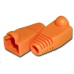 PremiumCord 25ks krytov konektorov RJ45 - oranžová