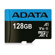 Karta ADATA MicroSDXC 128GB Premier UHS-I Class 10 + adaptér