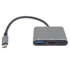 PremiumCord Adaptér USB-C na HDMI + USB3.0 + PD, rozlišení 4K a FULL HD 1080p PremiumCord Adaptér USB-C na HDMI + USB3.0 + PD, rozlišení 4K a FULL HD 1080p