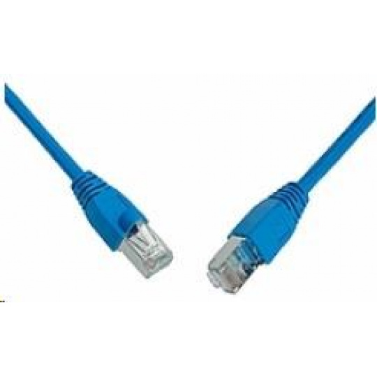 Solarix Patch kábel CAT6 SFTP PVC 7m modrý odolný proti zaseknutiu C6-315BU-7MB
