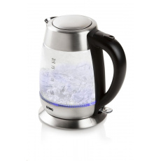Domo DO9229WK Skleněná varná konvice  1,7l s nerez víkem
