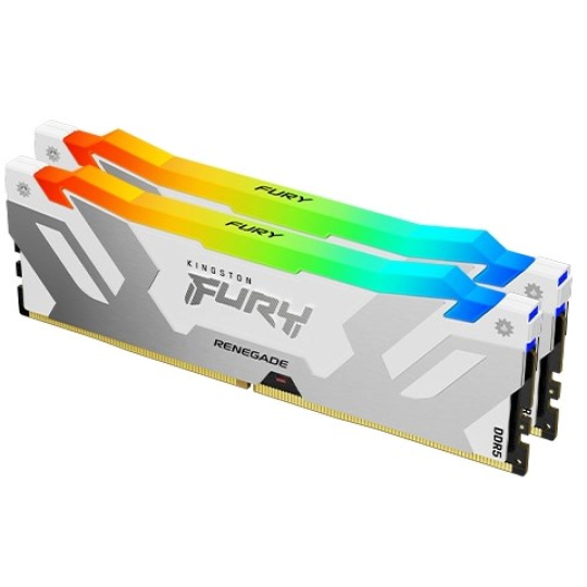 KINGSTON DIMM DDR5 32GB (Kit of 2) 7200MT/s CL38 FURY Renegade Bílá RGB XMP