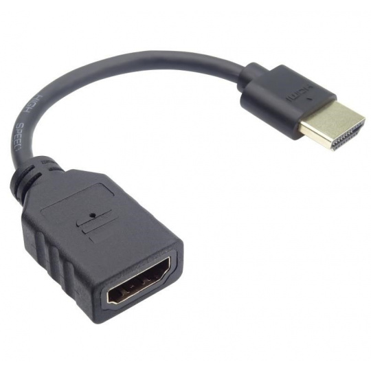 PremiumCord Flexi adaptér HDMI samec - samica na flexibilné káblové pripojenie k televízoru
