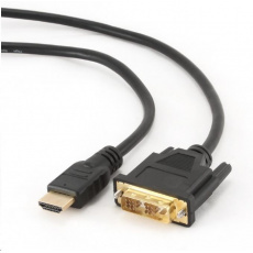 GEMBIRD CABLEXPERT HDMI-DVI kábel 0,5 m, 1.3, M/M tienené, pozlátené kontakty GEMBIRD CABLEXPERT HDMI-DVI kábel 0,5 m, 1.3, M/M tienené, pozlátené kontakty