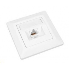 Solarix Zásuvka CAT6 UTP 1 x RJ45 pod omietku biela SX9-1-6-UTP-WH Solarix Zásuvka CAT6 UTP 1 x RJ45 pod omietku biela SX9-1-6-UTP-WH