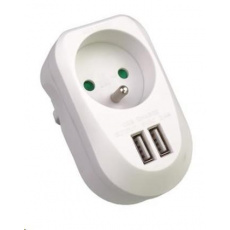 PREMIUMCORD USB nabíjací adaptér 230V, 2xUSB 5V, maximálny prúd 3,4A PREMIUMCORD USB nabíjací adaptér 230V, 2xUSB 5V, maximálny prúd 3,4A