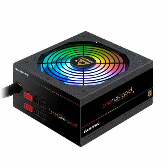 Napájací zdroj CHIEFTEC Photon Gold, GDP-750C-RGB, 750W, ATX-12V V.2.3/EPS-12V, PS-2, 14cm RGB ventilátor, >90%