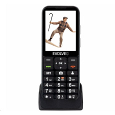 BAZAR - EVOLVEO EasyPhone LT, mobilní telefon pro seniory s nabíjecím stojánkem, černá - Poškozený obal (Komplet) BAZAR - EVOLVEO EasyPhone LT, mobilní telefon pro seniory s nabíjecím stojánkem, černá - Poškozený obal (Komplet)