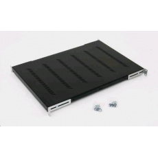 TRITON Regál s perforáciou 19", 1U/750 mm, nosnosť 150 kg, čierny TRITON Regál s perforáciou 19", 1U/750 mm, nosnosť 150 kg, čierny