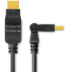 Kábel PREMIUMCORD HDMI A - HDMI A M/M 15 m, otočné pozlátené konektory Kábel PREMIUMCORD HDMI A - HDMI A M/M 15 m, otočné pozlátené konektory