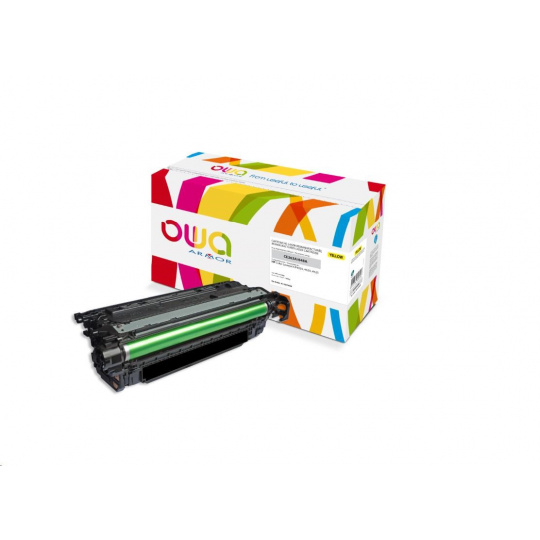 OWA Armor toner pre HP Color Laserjet CP4025/4520/4525, 11000 strán, CE262A, žltá/žltá