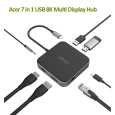 Kľúč ACER 7v1 typu C: 3 x USB3.0, 1 x HDMI, 1 x pd typu C, 1 x čítačka sd kariet, 1 x čítačka tf kariet