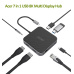 Kľúč ACER 7v1 typu C: 3 x USB3.0, 1 x HDMI, 1 x pd typu C, 1 x čítačka sd kariet, 1 x čítačka tf kariet