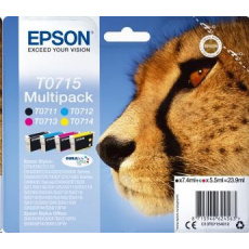 Atrament EPSON Multipack 4-farebný atrament T0715 DURABrite Ultra Atrament EPSON Multipack 4-farebný atrament T0715 DURABrite Ultra