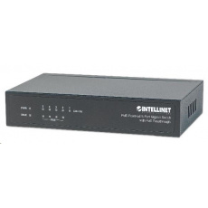 Intellinet 5portový gigabitový PoE+ prepínač, 4x PoE port, 68W PoE rozpočet, možnosť napájania cez port 1 (PoE PD) Intellinet 5portový gigabitový PoE+ prepínač, 4x PoE port, 68W PoE rozpočet, možnosť napájania cez port 1 (PoE PD)
