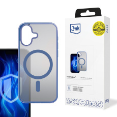 3mk ochranný kryt Frosty MagCase Blue pro Apple iPhone 16 Plus