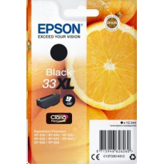 Čierny atrament EPSON v jednom balení "Orange" Black 33XL Claria Premium Ink Čierny atrament EPSON v jednom balení "Orange" Black 33XL Claria Premium Ink
